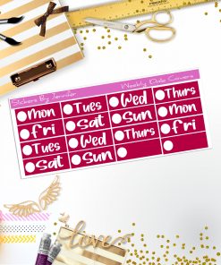 Weekly Date Covers R064 Planner Stickers, Journal Stickers, Functional Planner Stickers, Stationary Stickers