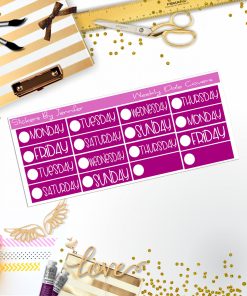 Weekly Date Covers P067 Planner Stickers, Journal Stickers, Functional Planner Stickers, Stationary Stickers