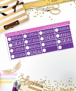 Weekly Date Covers P070 Planner Stickers, Journal Stickers, Functional Planner Stickers, Stationary Stickers