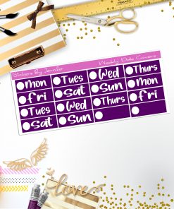 Weekly Date Covers R071 Planner Stickers, Journal Stickers, Functional Planner Stickers, Stationary Stickers