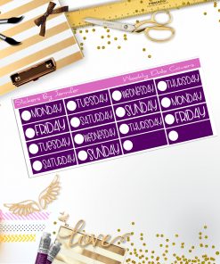 Weekly Date Covers P071 Planner Stickers, Journal Stickers, Functional Planner Stickers, Stationary Stickers