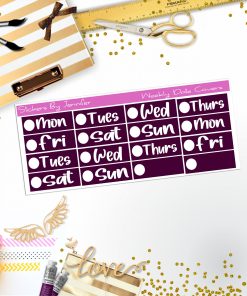 Weekly Date Covers R072 Planner Stickers, Journal Stickers, Functional Planner Stickers, Stationary Stickers
