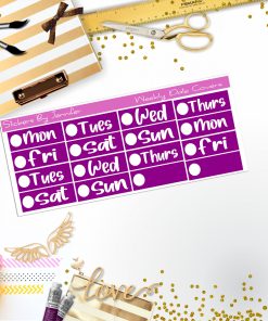 Weekly Date Covers R074 Planner Stickers, Journal Stickers, Functional Planner Stickers, Stationary Stickers