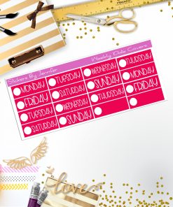 Weekly Date Covers P078 Planner Stickers, Journal Stickers, Functional Planner Stickers, Stationary Stickers