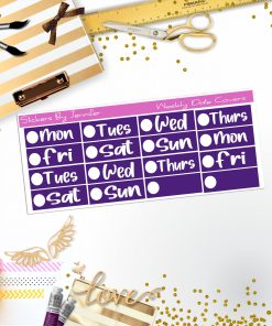 Weekly Date Covers R008 Planner Stickers, Journal Stickers, Functional Planner Stickers, Stationary Stickers