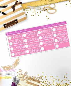 Weekly Date Covers P081 Planner Stickers, Journal Stickers, Functional Planner Stickers, Stationary Stickers