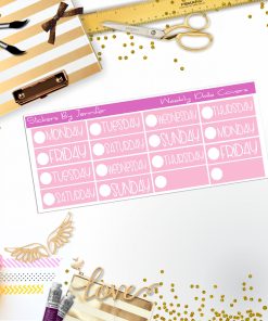 Weekly Date Covers P082 Planner Stickers, Journal Stickers, Functional Planner Stickers, Stationary Stickers