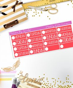 Weekly Date Covers P086 Planner Stickers, Journal Stickers, Functional Planner Stickers, Stationary Stickers