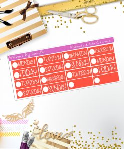 Weekly Date Covers P088 Planner Stickers, Journal Stickers, Functional Planner Stickers, Stationary Stickers