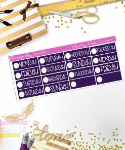 Weekly Date Covers P09 Planner Stickers, Journal Stickers, Functional Planner Stickers, Stationary Stickers