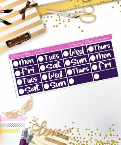 Weekly Date Covers R009 Planner Stickers, Journal Stickers, Functional Planner Stickers, Stationary Stickers