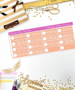 Weekly Date Covers P092 Planner Stickers, Journal Stickers, Functional Planner Stickers, Stationary Stickers