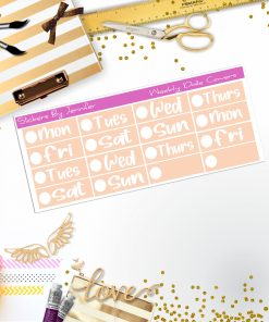 Weekly Date Covers R093 Planner Stickers, Journal Stickers, Functional Planner Stickers, Stationary Stickers