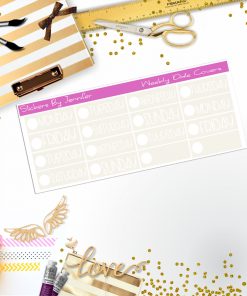 Weekly Date Covers P094 Planner Stickers, Journal Stickers, Functional Planner Stickers, Stationary Stickers