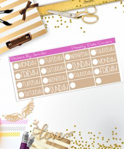 Weekly Date Covers P096 Planner Stickers, Journal Stickers, Functional Planner Stickers, Stationary Stickers