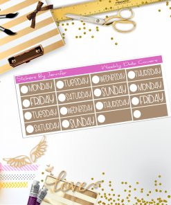 Weekly Date Covers P097 Planner Stickers, Journal Stickers, Functional Planner Stickers, Stationary Stickers