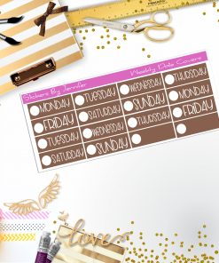 Weekly Date Covers P099 Planner Stickers, Journal Stickers, Functional Planner Stickers, Stationary Stickers