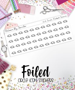 Delivery Truck P-113 Functional Icons Sticker Sheet