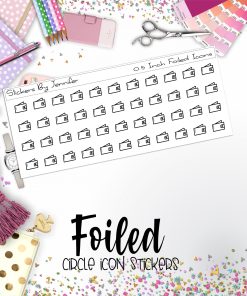 Wallet P-118 Functional Icons Sticker Sheet