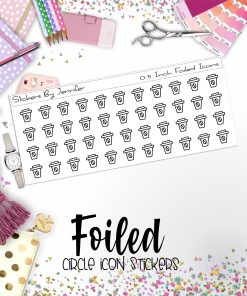 Coffee P-127 Functional Icons Sticker Sheet