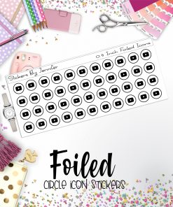 Youtube P-145 Functional Icons Sticker Sheet