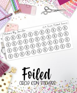 Etsy P-151 Functional Icons Sticker Sheet