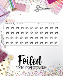 Wine Glasses P-178 Functional Icons Sticker Sheet