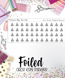 Party Hat P-180 Functional Icons Sticker Sheet
