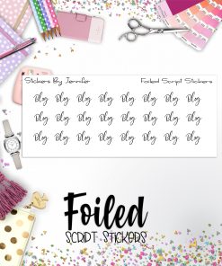 Blog P-237 Functional Script Sticker Sheet