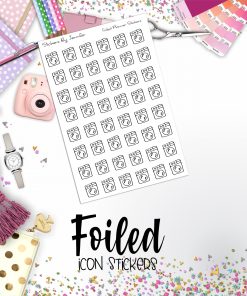 Washing Machine Foiled Functional Sticker Sheet