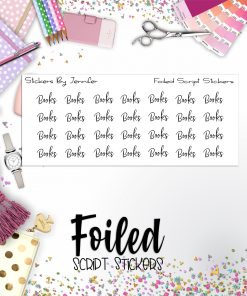 Books P-242 Functional Script Sticker Sheet