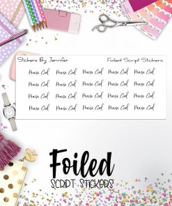 Praise God P-254 Functional Script Sticker Sheet