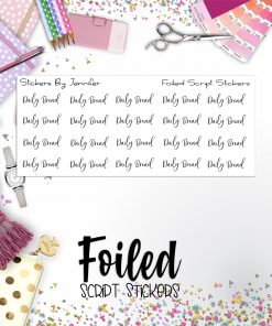 Daily Bread P-255 Functional Script Sticker Sheet