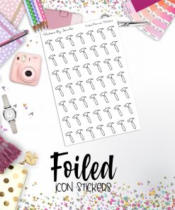 Hammer Foiled Functional Sticker Sheet