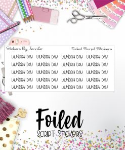 Laundry Day P-294 Functional Script Sticker Sheet
