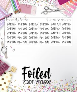 Bank Run P-350 Functional Script Sticker Sheet