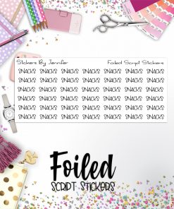 Snacks P-351 Functional Script Sticker Sheet