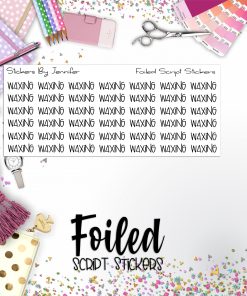 Waxing P-354 Functional Script Sticker Sheet