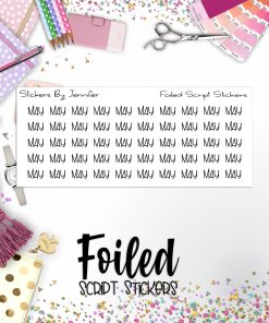 May P-374 Functional Script Sticker Sheet