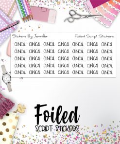 Clinical P-380 Functional Script Sticker Sheet