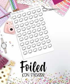 Computer Monitor Foiled Functional Sticker Sheet