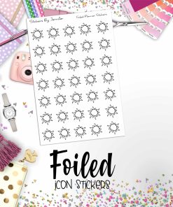 Sun Foiled Functional Sticker Sheet