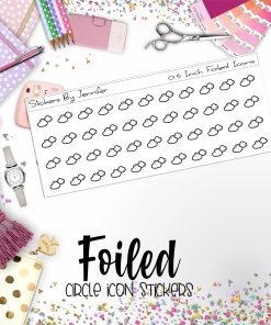 Clouds P-96 Functional Icons Sticker Sheet