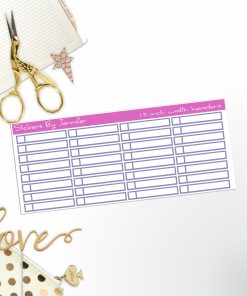 Task Headers,P-1 Planner Stickers