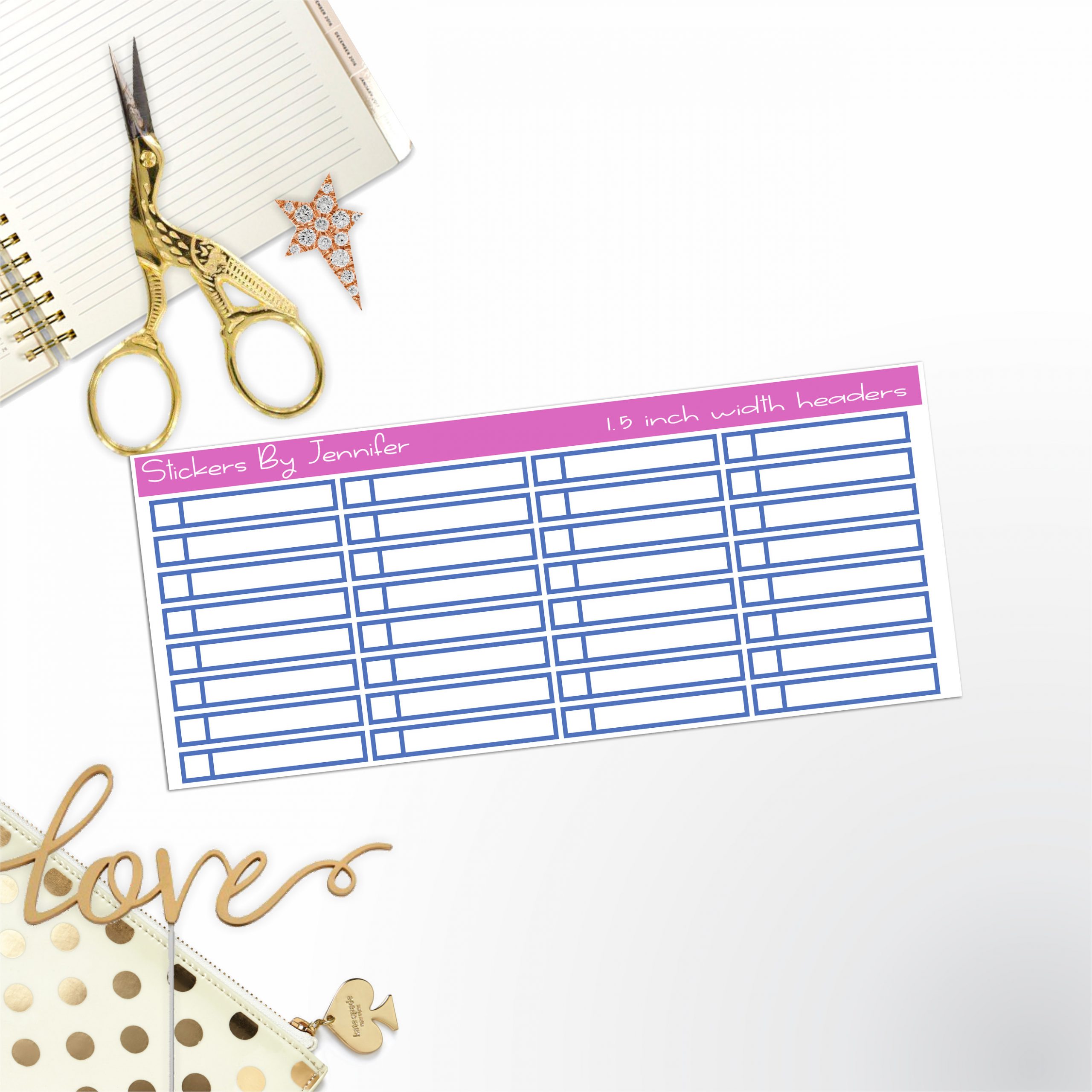 Task Headers,P-16 Planner Stickers