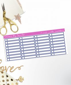 Task Headers P-17 Planner Stickers