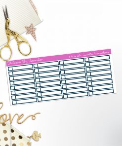 Task Headers P-18 Planner Stickers