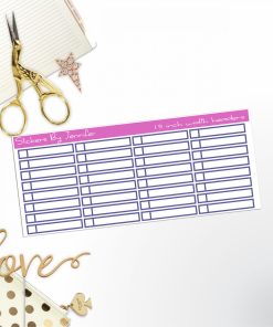 Task Headers,P-2 Planner Stickers