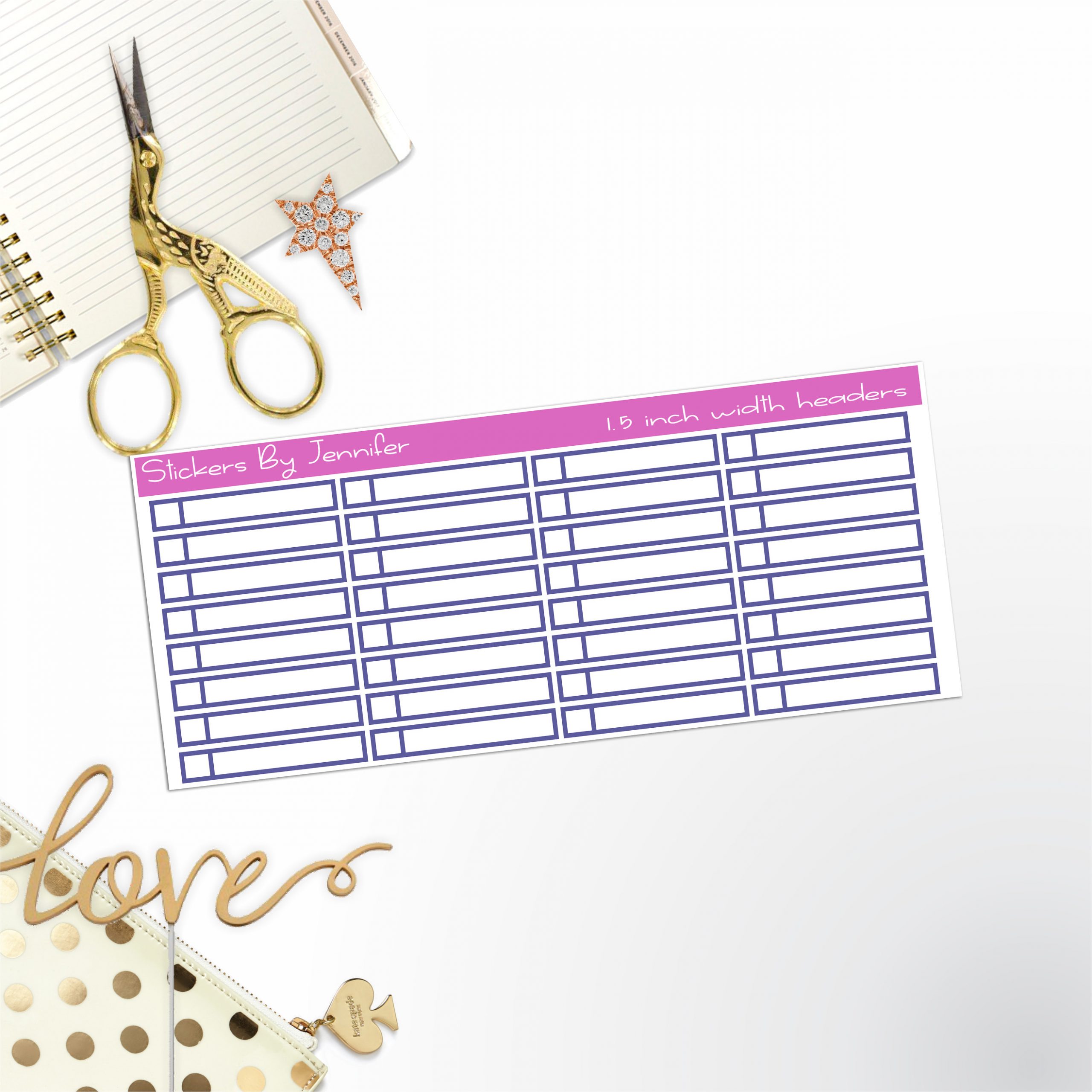 Task Headers,P-2 Planner Stickers