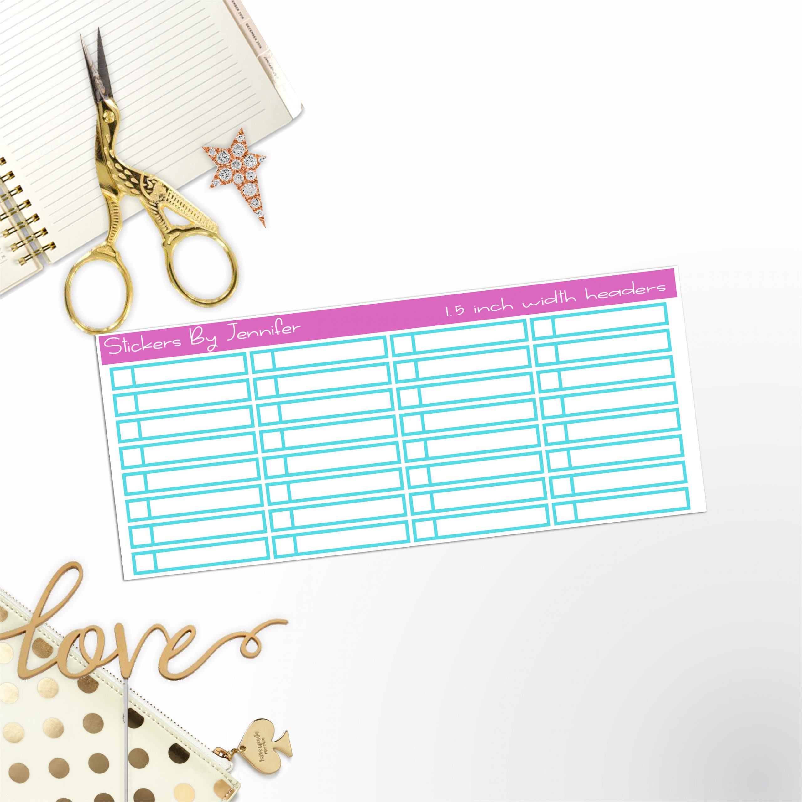 Task Headers P-23 Planner Stickers